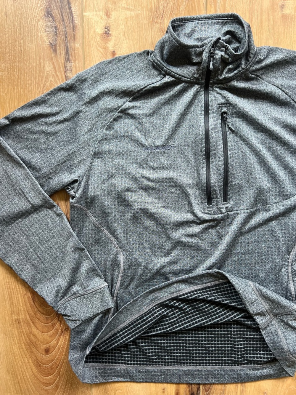 Mammut Elwha Half Zip Fleece XL Polartec Grid Hiking Pullover